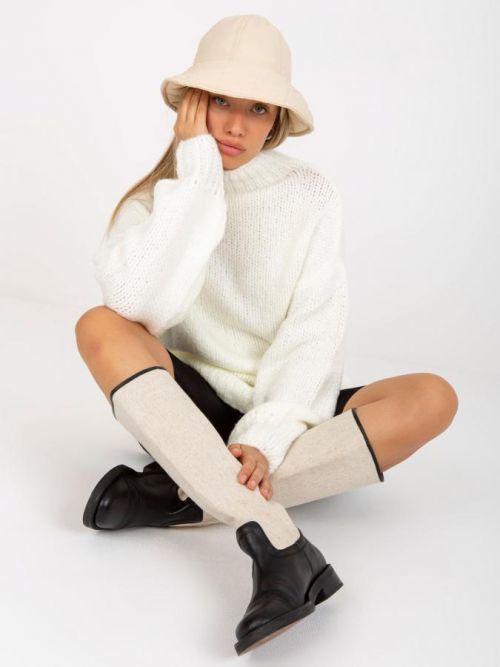 Dámsky sveter LC SW 3018.97P ecru jedna veľkosť