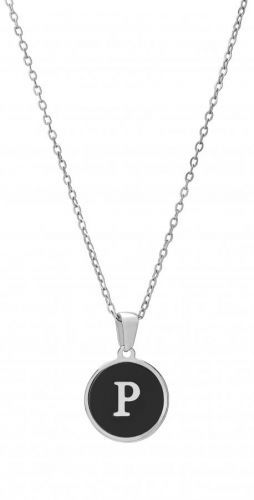 Troli Originálny oceľový náhrdelník s písmenom P