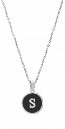 Troli Originálny oceľový náhrdelník s písmenom S