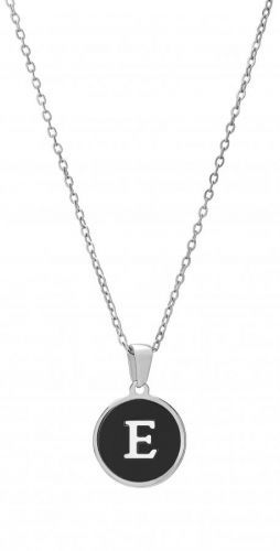 Troli Originálny oceľový náhrdelník s písmenom E