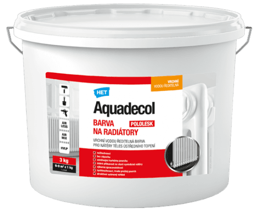 AQUADECOL - Farba na radiátor biela 3 kg