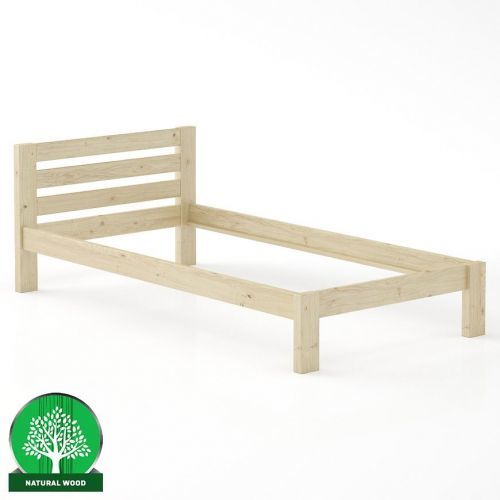 Posteľ Sosna LK127–100x200 surová