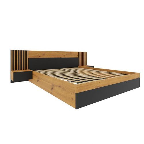 Posteľ Nairobi 160 artisan/čierna