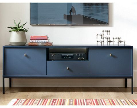 TV skrinka Mono, tmavo modrá%