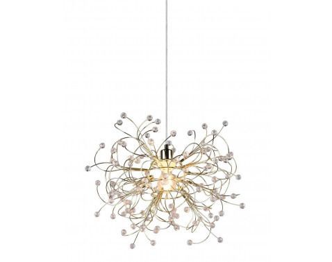 Luster Gloria, mosadzný, imitácia krištáľov%