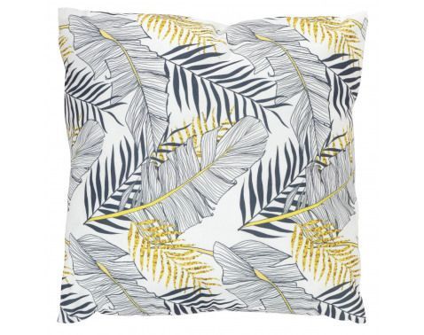 Dekoračný vankúš 45x45 cm, listy, zamatový%