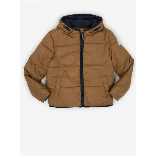 Brown Boys' Quilted Jacket with Hood Tom Tailor - Boys