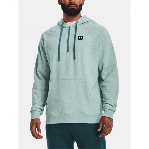 Under Armour Sweatshirt UA Rival Fleece 1/2 Zipper HD-GRN - Mens