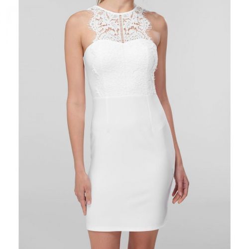 Trendyol White Top Ruched Dress
