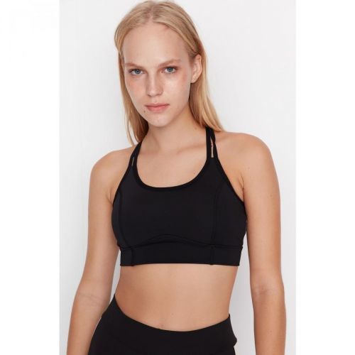 Trendyol Black Diving Fabric Crop Sports Bra