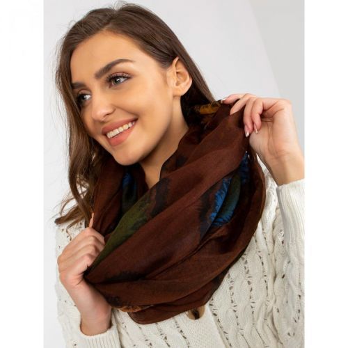 Brown viscose scarf scarf