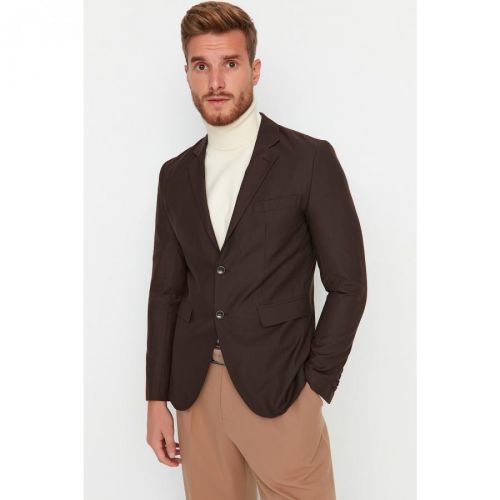 Trendyol Brown Men's Slim Fit Blazer Jacket