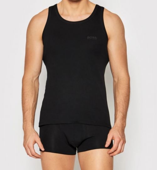 Pánsky nátelník 50377696 001 čierna Hugo Boss M čierna