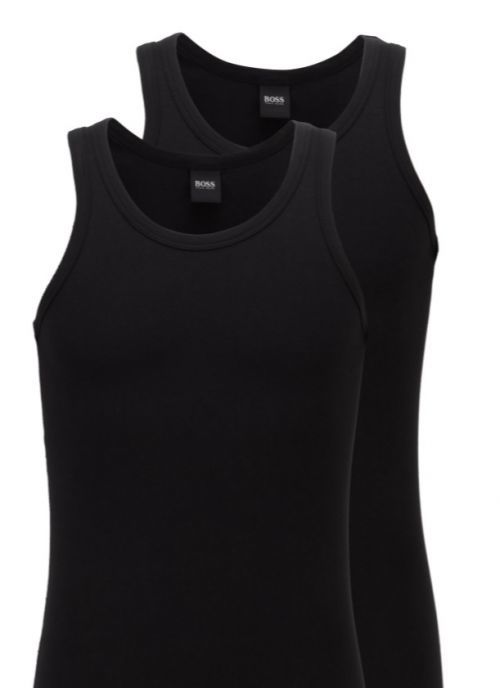 Pánsky nátelník 2ks 50325406 001 čierna Hugo Boss L čierna