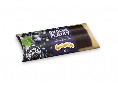 Ovocňák Ovocné plátky jablko - čierne ríbezle 20 g