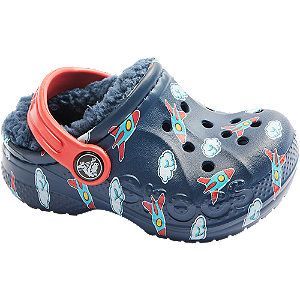 Tmavomodré detské papuče Crocs