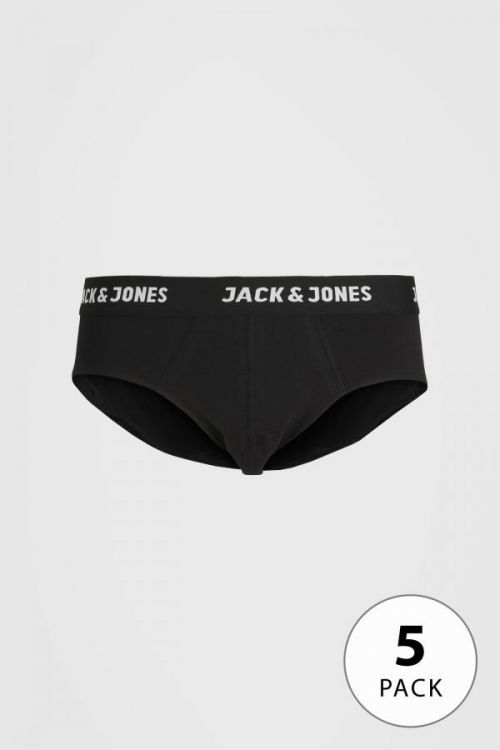 5 PACK slipov JACK AND JONES Solid