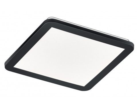 Stropné LED osvetlenie Camillus 30x30 cm, štvorcové, čierne%