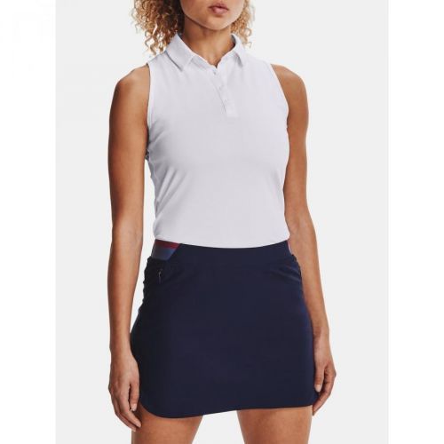 Under Armour Tank Top UA Zinger Sleeveless Polo-WHT - Women