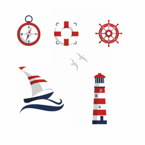 Sada nálepek, námořník, SVEND