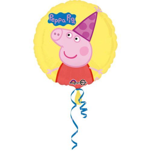 Amscan Fóliový balón Peppa Pig - žltý kruh 43 cm