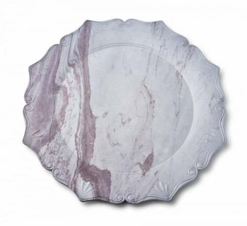 Dekorativní podtalíř Blanche IX 33 cm růžový mramor