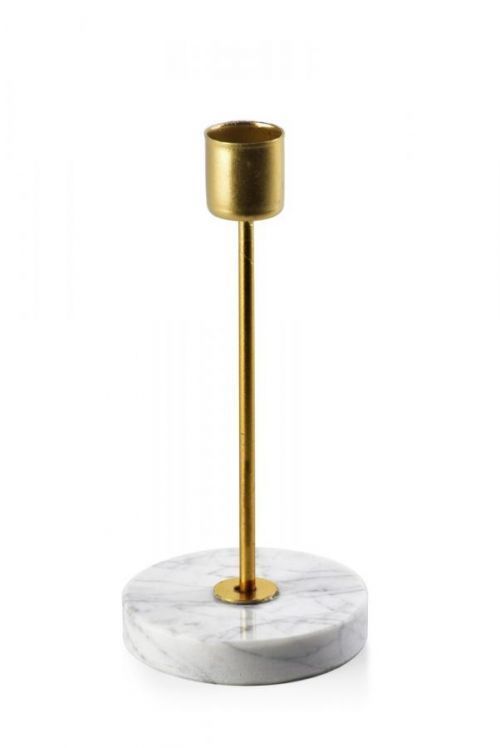 Svícen Cedric Marble 7,5 cm zlatý