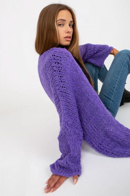 Kardigan Model TW-SW-BI-M2202.29X Violet - Och Bella