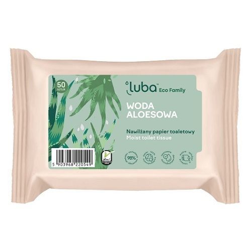 LUBA Vlhčený toaletný papier Aloe 50 ks