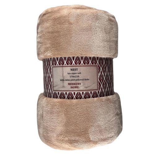 Deka Nest Super Soft svetlo ružová 170x220 Merkury Home