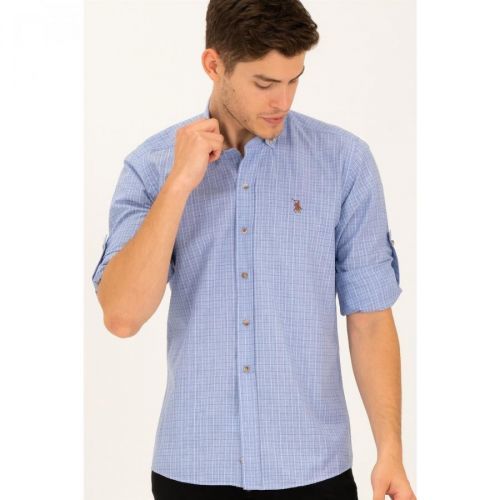 G780 DEWBERRY MEN'S SHIRT-BLUE