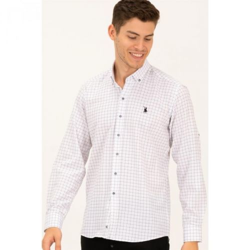 G778 DEWBERRY MEN'S SHIRT-WHITE