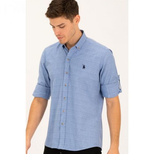 G779 DEWBERRY MEN'S SHIRT-BLUE