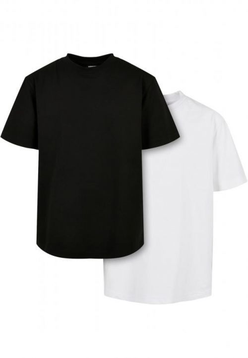 Urban Classics Boys Tall Tee 2-Pack black+white - 110/116