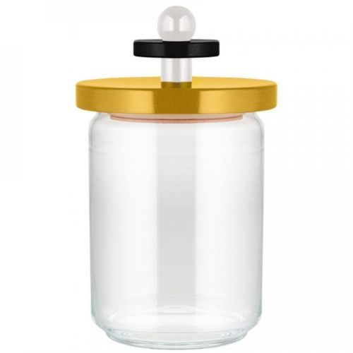 Sklenená dóza 100 COLLECTION Alessi 1,0 l žltá