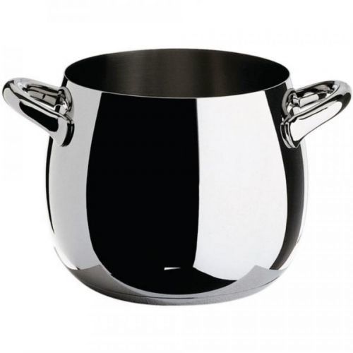 vysoký hrniec MAMI Alessi 24 cm strieborný