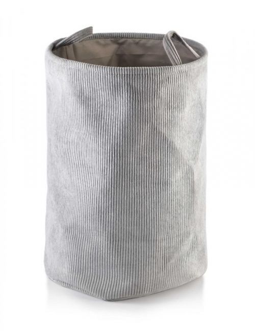 Kulatý koš na prádlo Fort šedý