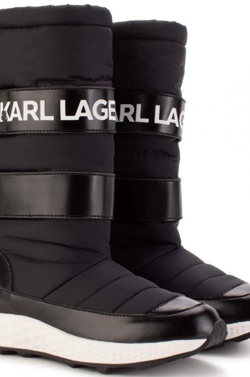 Detské snehule Karl Lagerfeld čierna farba