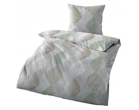 Biber obliečky Jesenné lístie, šedé%