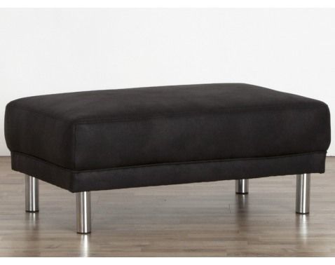 Taburet Bruno, čierna látka%