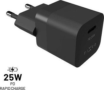 FIXED PD Rapid Charge Mini s USB-C výstupom a podporou PD 25 W čierna