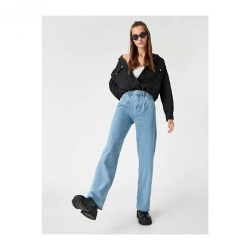 Koton Wide Leg High Waist Denim Pants - Bianca Jean