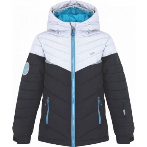 Boys ski jacket LOAP FULLSAC Black/Grey/Blue