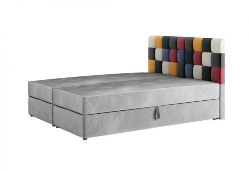 Expedo Čalúnená posteľ boxspring APPLE, 180x200, itaka 14/červená