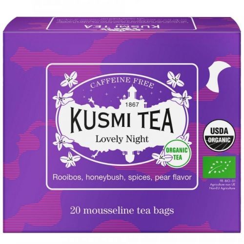 Rooibos čaj LOVELY NIGHT Kusmi Tea 20 mušelínových sáčkov