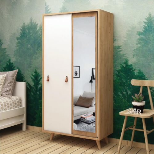 Šatní skříň Pagina III 100 cm dub/bílá