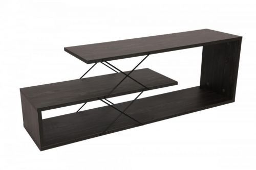 TV stolek Zigzag 120 cm tmavě hnědý