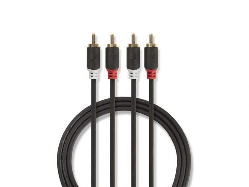 Kábel 2x Cinch konektor/2x Cinch konektor 5m NEDIS CABW24200AT50