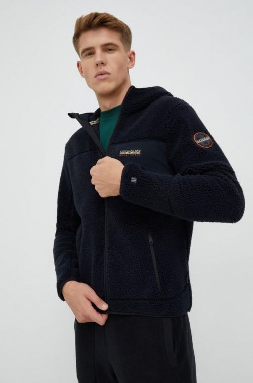 Mikina Napapijri pánska, tmavomodrá farba,