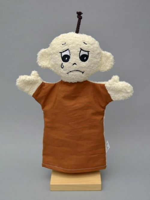 Moravská ústředna maňásek emoce  smutek 30 cm